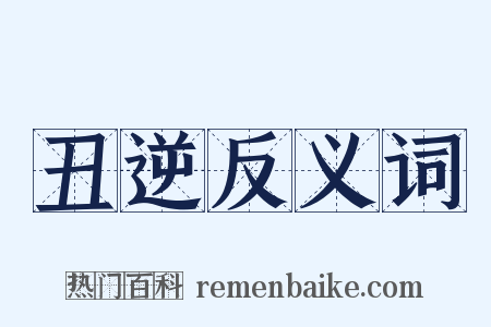 丑逆反义词是什么意思的图片